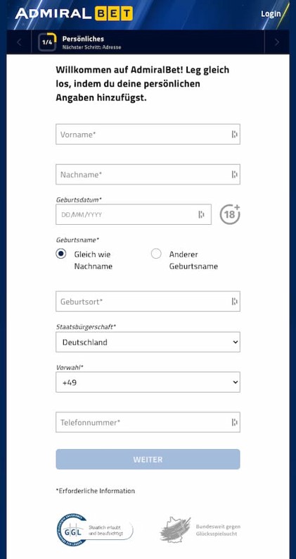 Admiralbet App